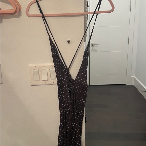 Zara Black Dress with White Dots - Picture 3 of 4